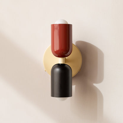Modern Minimalist Cylinder Wall Sconce LED 2-Light