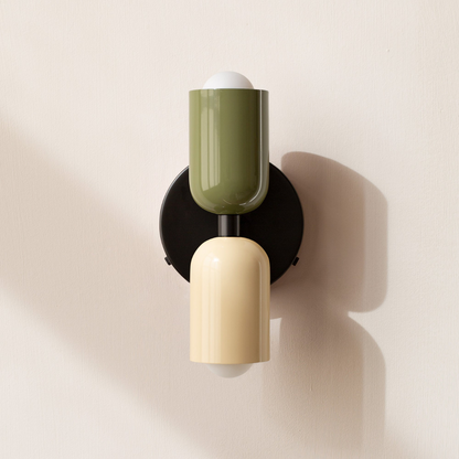 Modern Minimalist Cylinder Wall Sconce LED 2-Light