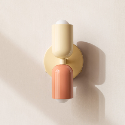 Modern Minimalist Cylinder Wall Sconce LED 2-Light
