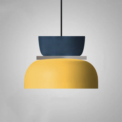 Nordic Zinc Alloy Dual-tone Dome Pendant Light LED 1-light