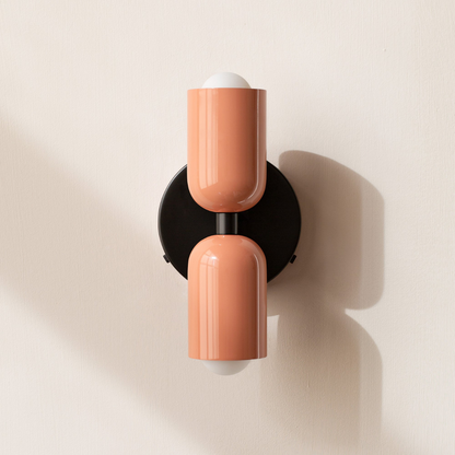 Modern Minimalist Cylinder Wall Sconce LED 2-Light