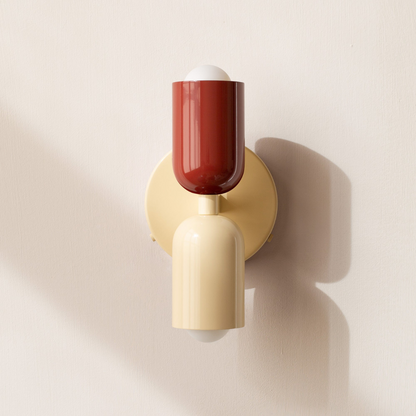 Modern Minimalist Cylinder Wall Sconce LED 2-Light