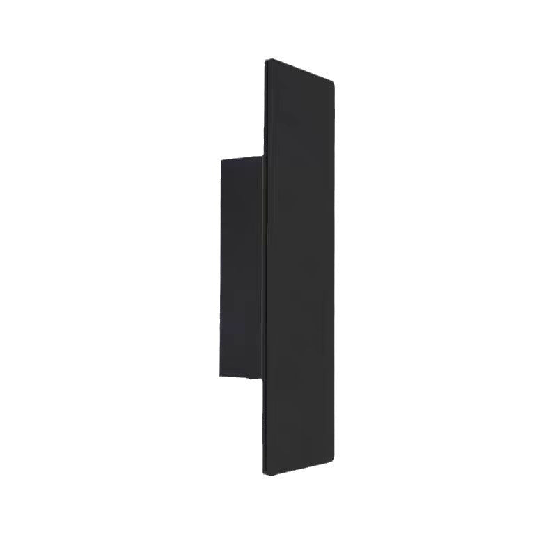 Modern Slim Rectangular LED Outdoor Wall Sconce Lamp 2-Light