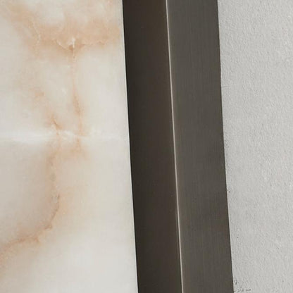 Modern Minimalist Spanish Marble Copper Wall Sconce LED 1-Light