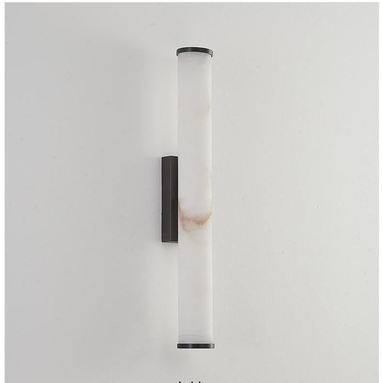 Modern Minimalist Spanish Marble Copper Wall Sconce LED 1-Light
