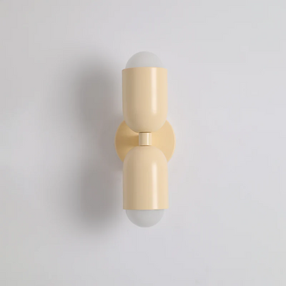 Modern Metal Cylinder LED Wall Sconce 2-Light