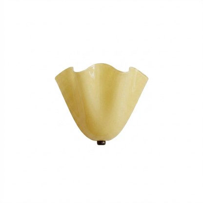Retro Stained Glass Skirt Shell Wall Sconce LED 1-light